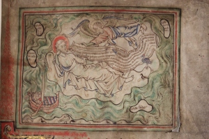 An image from the object I chose, Bodleian MS Tanner 184, a mid-13th Century Apocalypse Manuscript