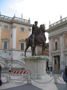 The Equestrian Statue of Marcus Aurelias, c. 175 AD; one of the works you might study for Antiquity after Anitquity