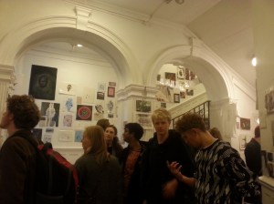 View from the foyer into the sale