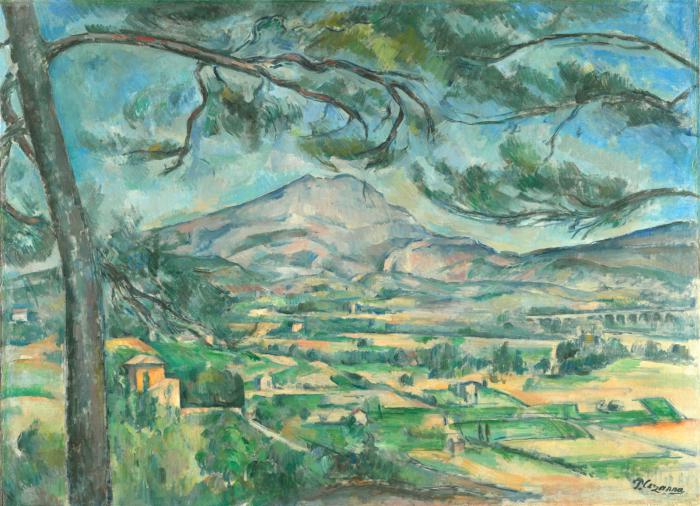 Cezanne Montainge Sainte-Victoire with Large Pine